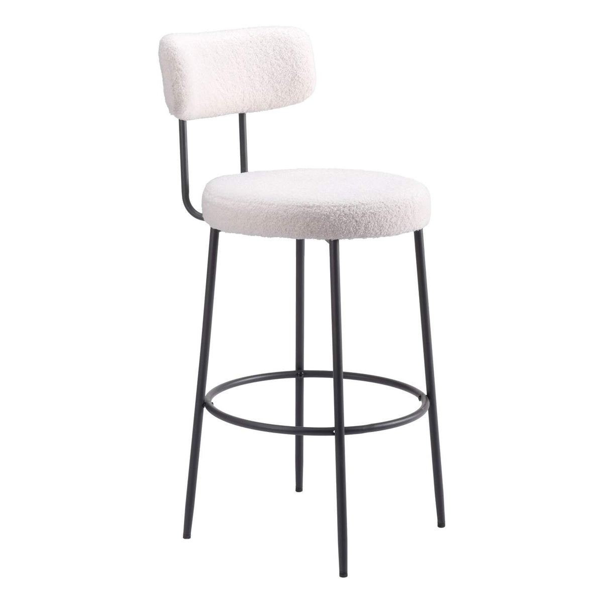 109740 Blanca Barstool (Set Of 2) Ivory