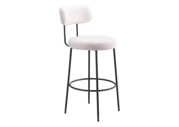109740 Blanca Barstool (Set Of 2) Ivory