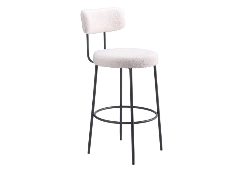 109740 Blanca Barstool (Set Of 2) Ivory