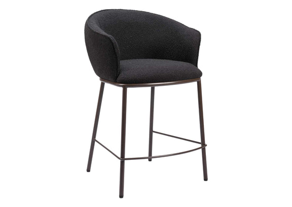 109809 Essen Counter Stool Black & Bronze
