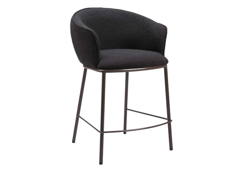 109809 Essen Counter Stool Black & Bronze