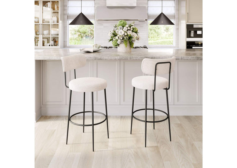 109740 Blanca Barstool (Set Of 2) Ivory