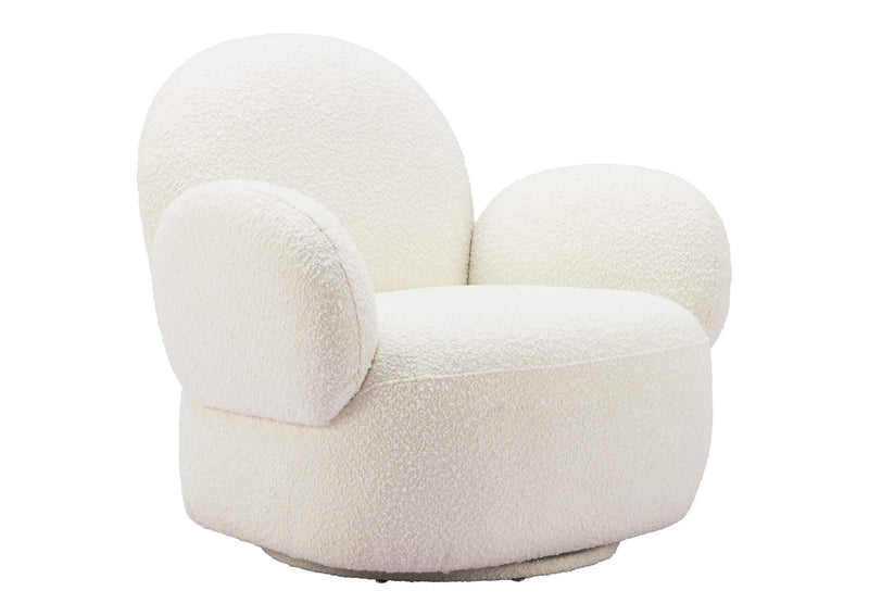 110280 Pilka Swivel Chair White