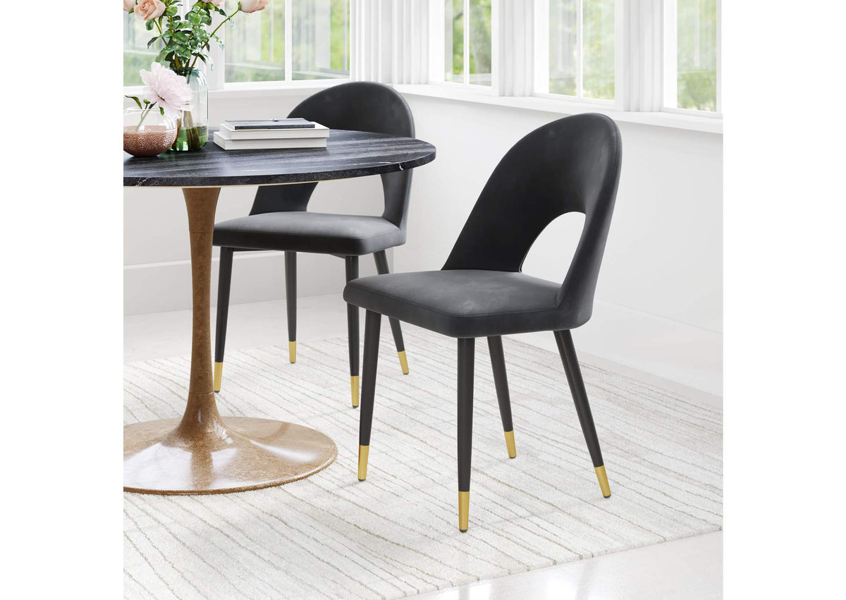 109873 Menlo Dining Chair (Set Of 2) Black