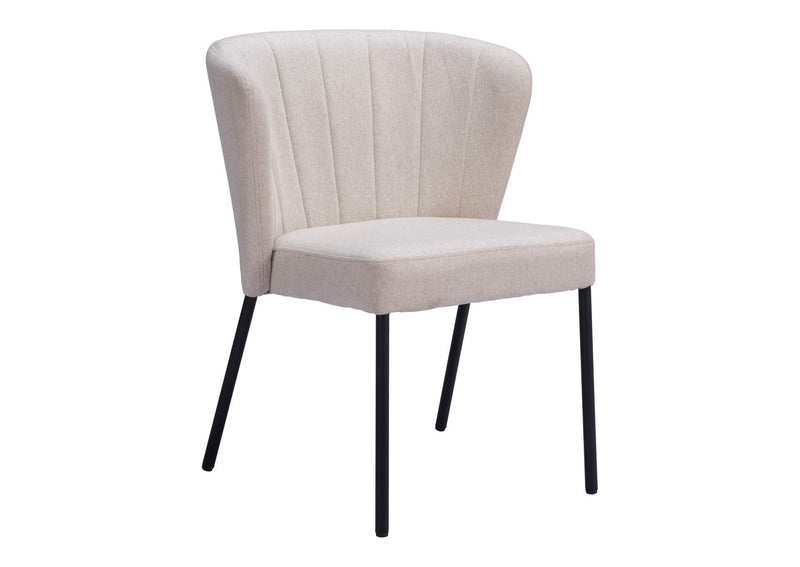109678 Aimee Dining Chair (Set Of 2) Beige