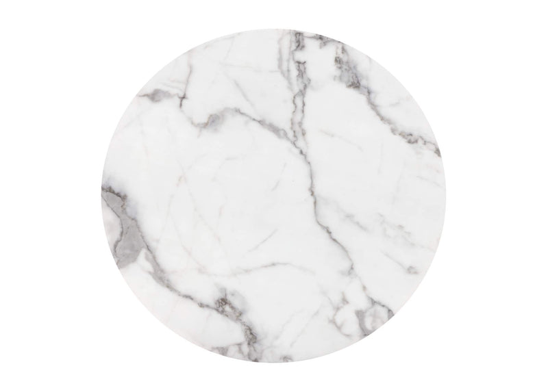 100715 Tintern Dining Table White & Antique Bronze