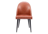 110119 Silloth Armless Dining Chair (Set Of 2) Brown