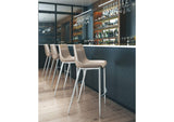 101274 Magnus Barstool (Set Of 2) Brown & Silver