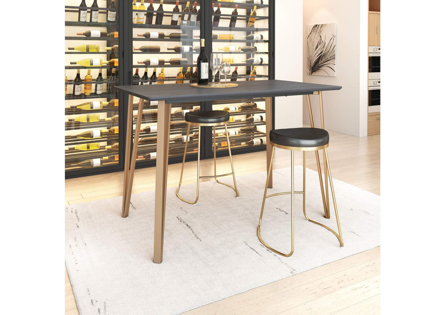 101890 Deus Counter Table Black