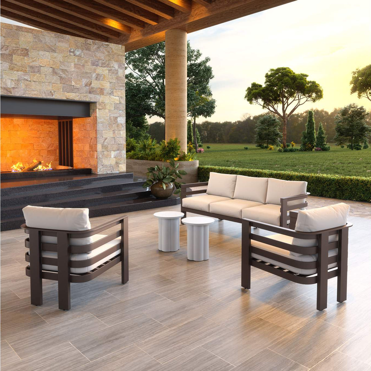 704040 Bal Outdoor Harbor Armchair White
