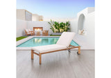 703980 Cozumel Outdoor Lounge Chair Beige & Natural