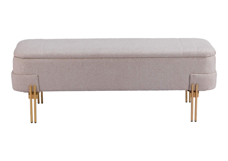 110082 Lebreton Storage Bench Oatmeal Beige