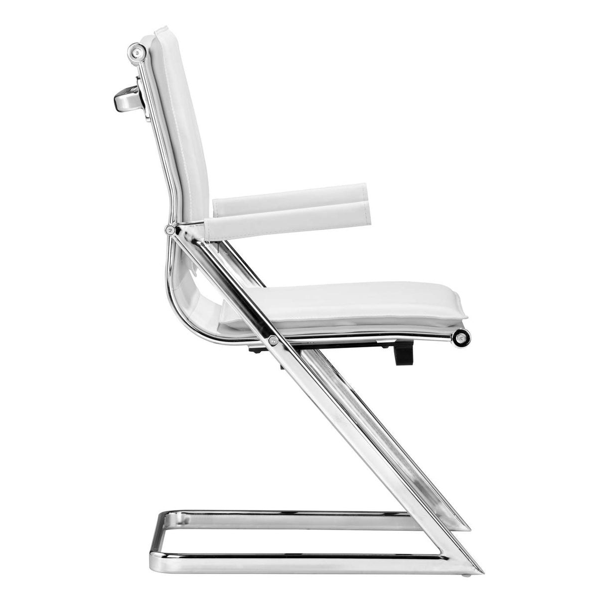 215211 Lider Plus Conference Chair (Set Of 2) White
