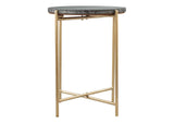 109360 David Side Table Gray & Gold
