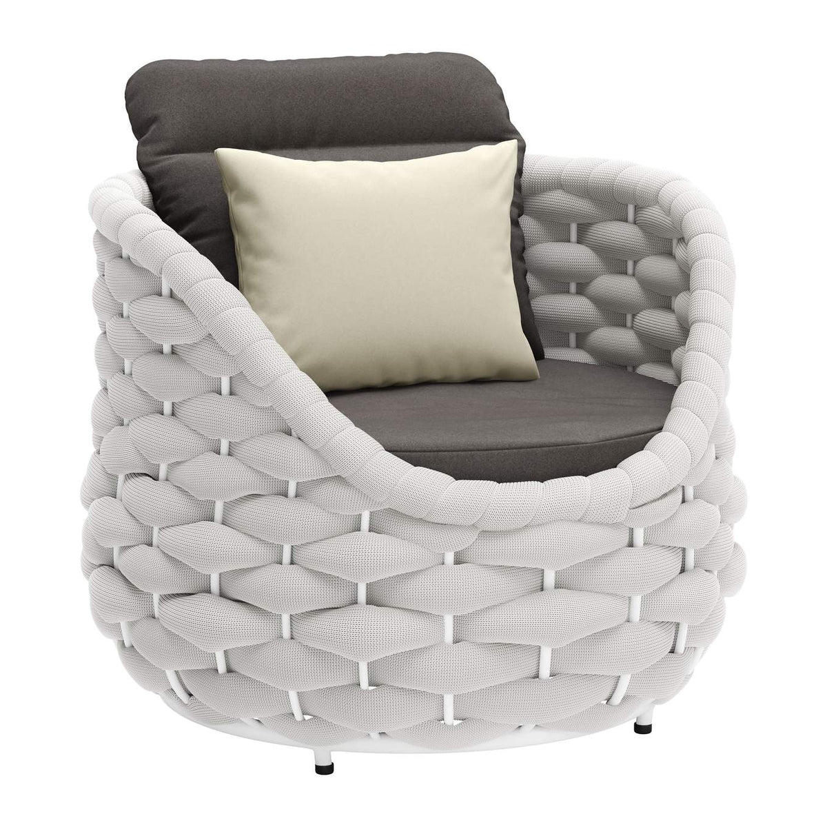 704025 Coral Reef Outdoor Accent Chair Gray