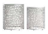 110153 Reden Side Table Set (2-Piece) Silver