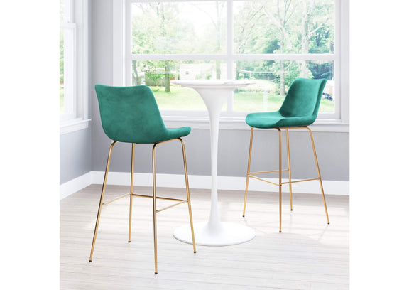 101757 Tony Barstool Green & Gold