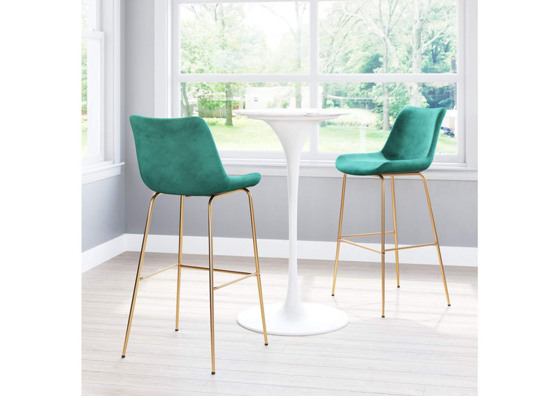 101757 Tony Barstool Green & Gold