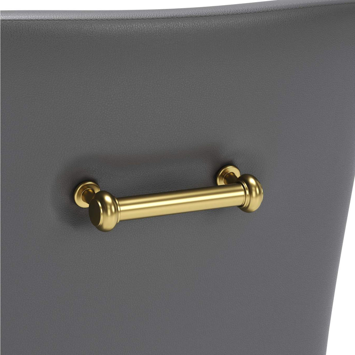 109713 Maxine Dining Chair Gray & Gold
