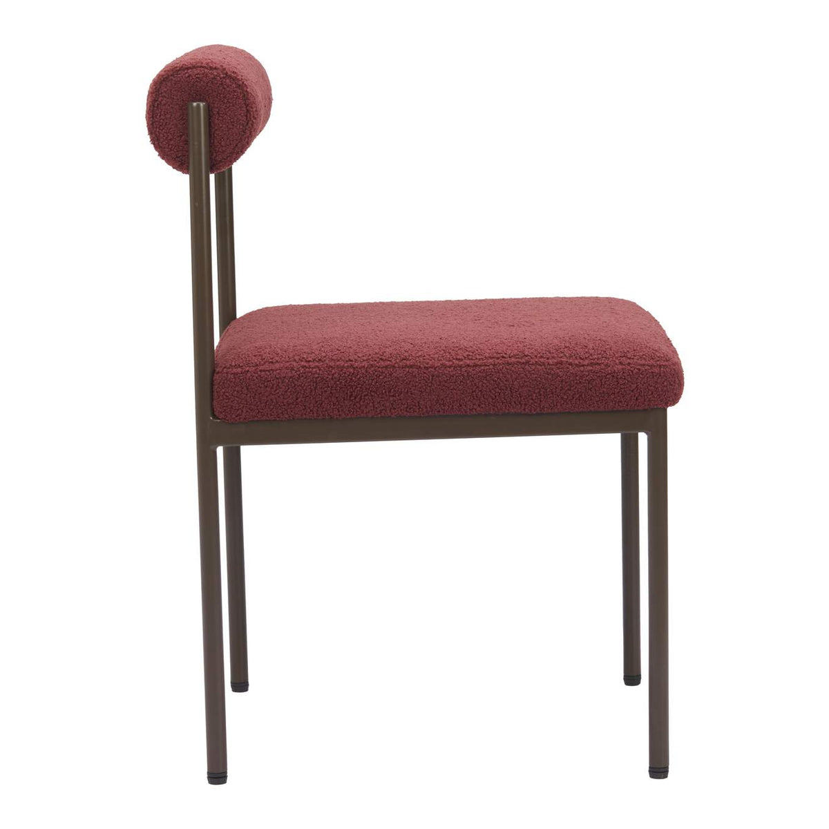 110103 Livorno Dining Chair Red & Bronze