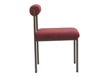 110103 Livorno Dining Chair Red & Bronze