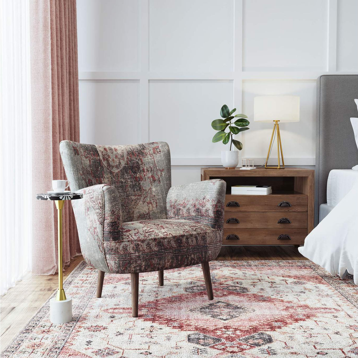 109565 Lizza Side Table Multicolor