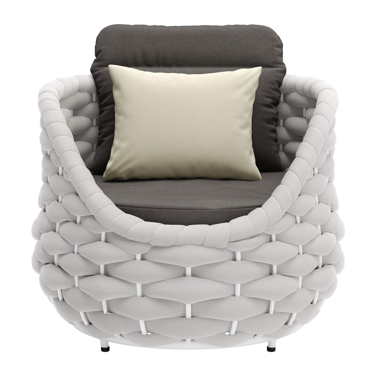 704025 Coral Reef Outdoor Accent Chair Gray