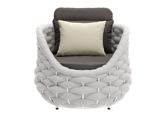 704025 Coral Reef Outdoor Accent Chair Gray