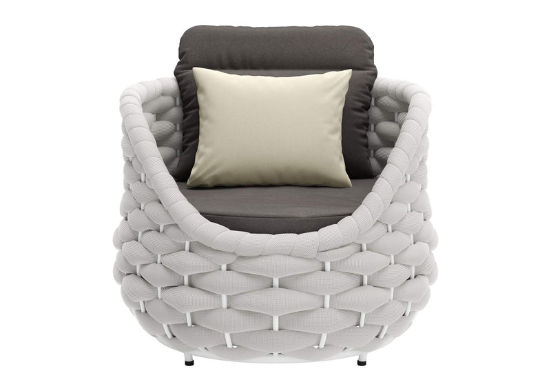 704025 Coral Reef Outdoor Accent Chair Gray