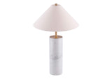 56100 Ciara Table Lamp Beige & White