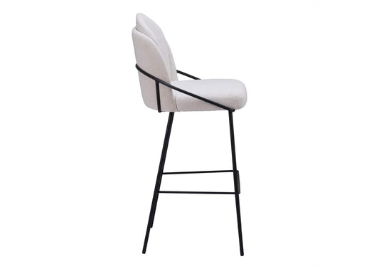 109969 Jambi Barstool (Set Of 2) Ivory