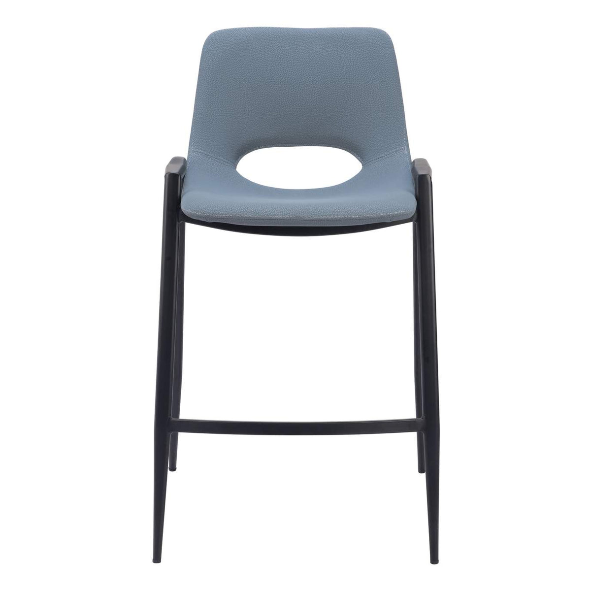 109539 Desi Counter Stool (Set Of 2) Azure Gray