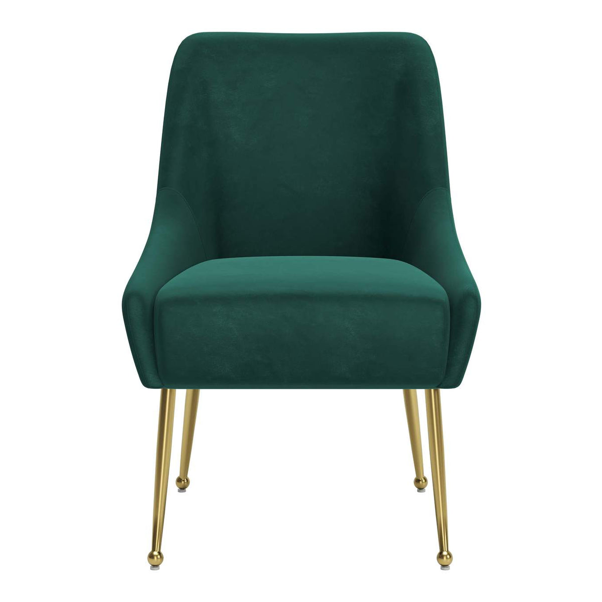 109716 Maxine Dining Chair Green & Gold