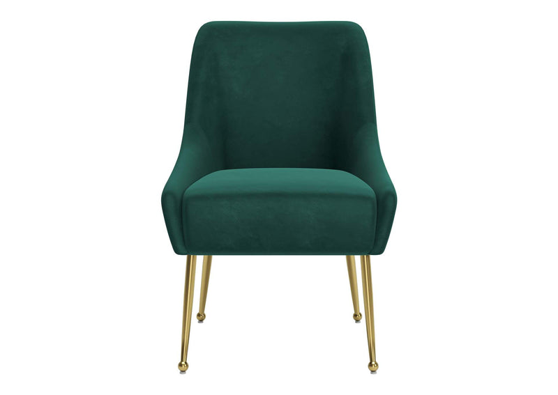 109716 Maxine Dining Chair Green & Gold
