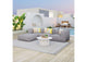 704151 Luanda Outdoor Ottoman Gray