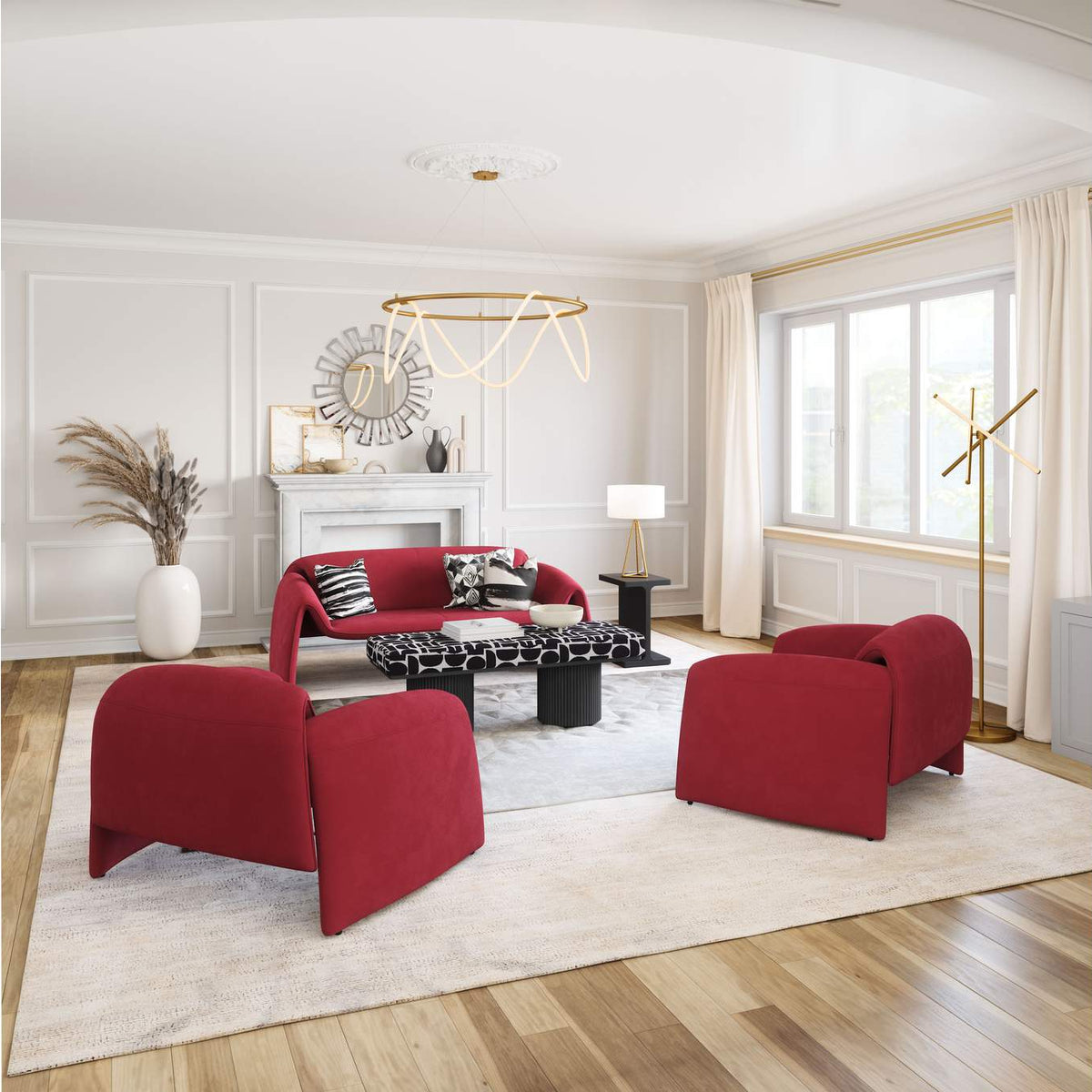 110028 Horten Sofa Red