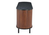 110296 Koriana Sideboard Black & Walnut