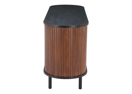 110296 Koriana Sideboard Black & Walnut