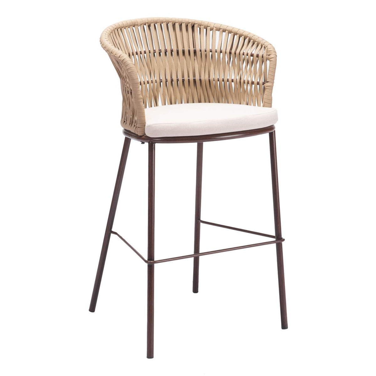703990 Freycinet Outdoor Barstool (Set Of 2) Natural