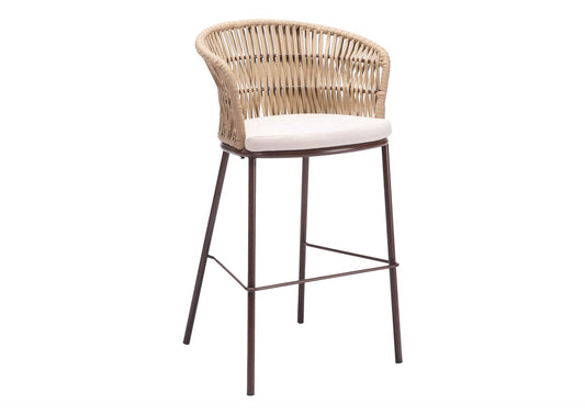 703990 Freycinet Outdoor Barstool (Set Of 2) Natural