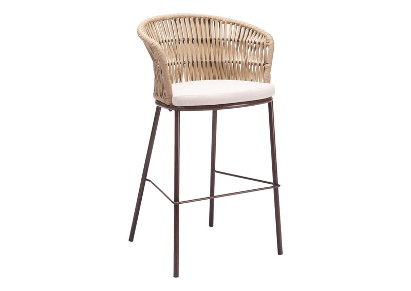 703990 Freycinet Outdoor Barstool (Set Of 2) Natural