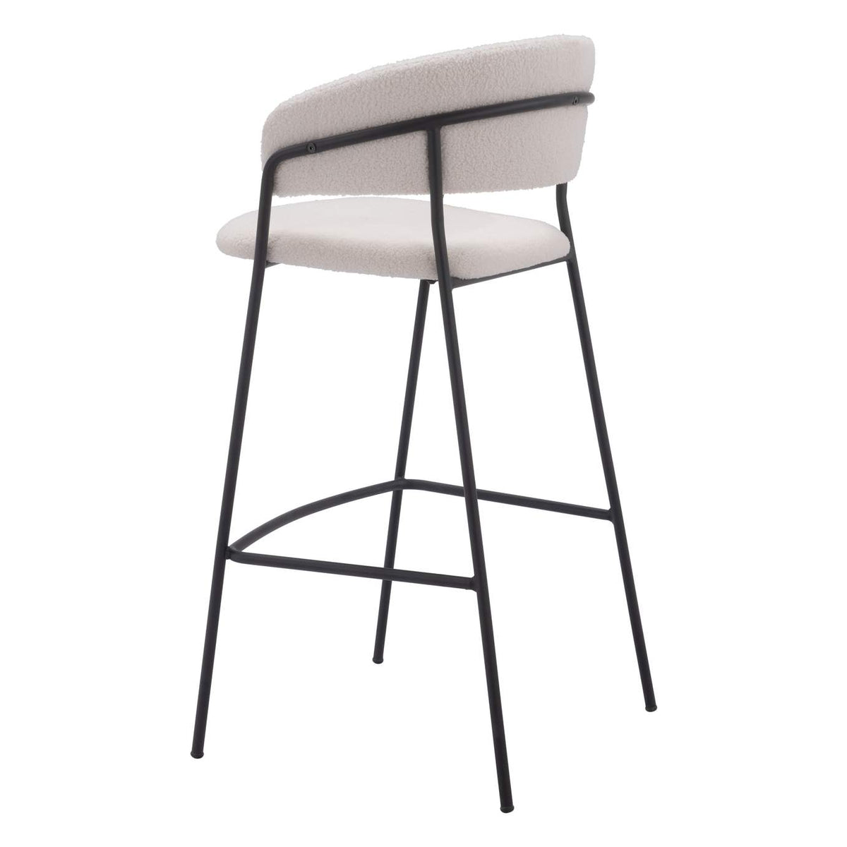 109673 Josephine Barstool (Set Of 2) Cream