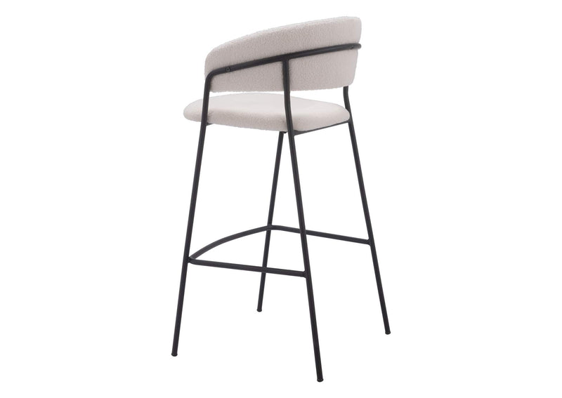 109673 Josephine Barstool (Set Of 2) Cream