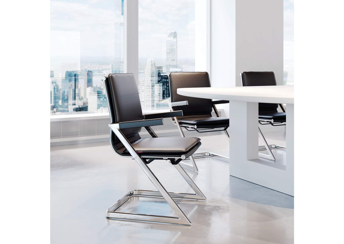 215210 Lider Plus Conference Chair (Set Of 2) Black
