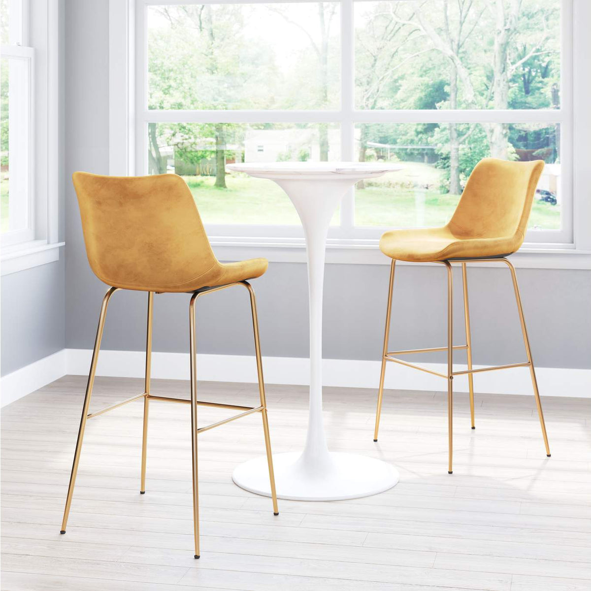 101758 Tony Barstool Yellow & Gold