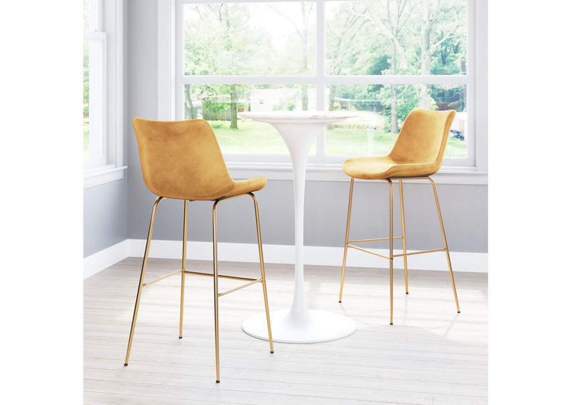 101758 Tony Barstool Yellow & Gold