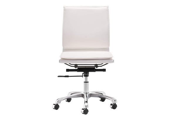 215219 Lider Plus Armless Office Chair White