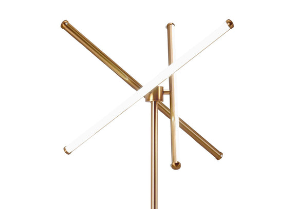 56140 Garza Floor Lamp Brass