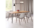 101696 Desi Dining Chair (Set Of 2) Beige & Walnut