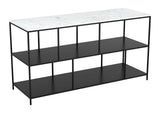 109487 Singularity Console Table White & Black